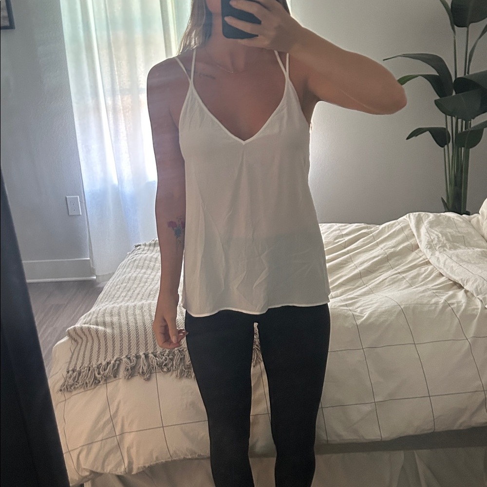 Sandro Paris Silk Cream Top